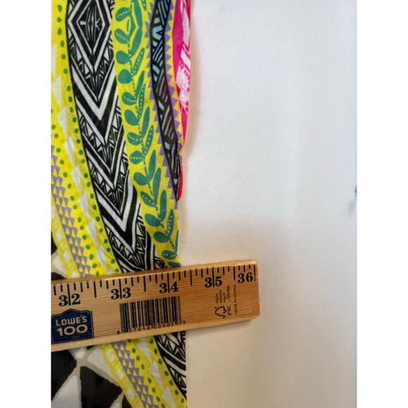 Hale Bob Women's S Multicolor Sheer Pullover Blouse Boho Hippy Chic Top Resort - Picture 5 of 9